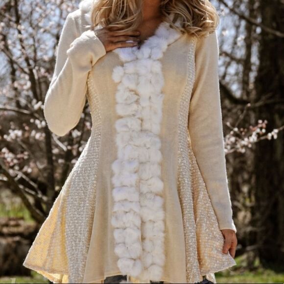 ‎Handmade Fur Detailed Cardigan - Picture 5 of 16